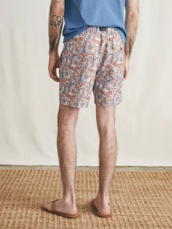 Swim^Faherty Brand Sunwashed Trunk - Clay Oceanside Floral