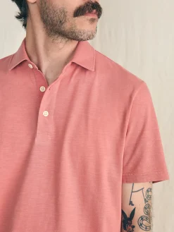 Polo Shirts|T-Shirts & Henleys^Faherty Brand Sunwashed T-Shirt Polo - Faded Flag