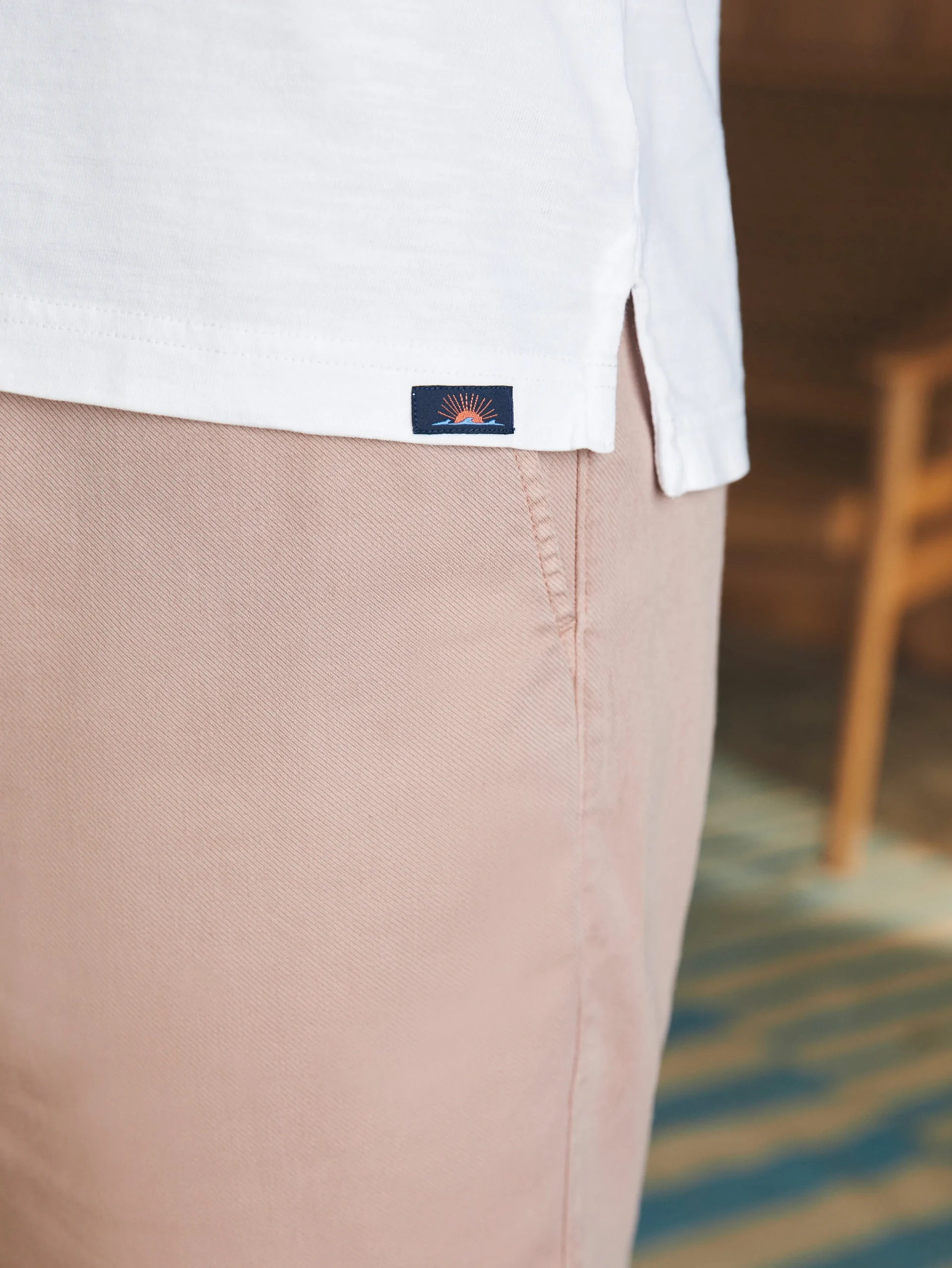 Polo Shirts|T-Shirts & Henleys^Faherty Brand Sunwashed T-Shirt Polo - White