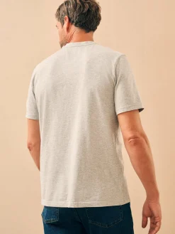T-Shirts & Henleys^Faherty Brand Sunwashed V-Neck Tee - Heather Grey