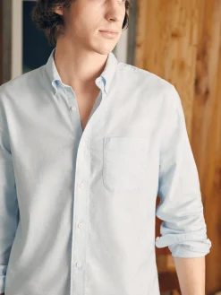 Shirts^Faherty Brand Supima Oxford Shirt - Blue Heather