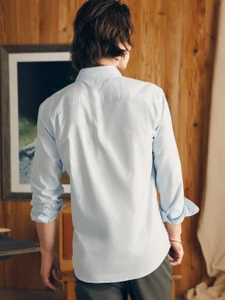 Shirts^Faherty Brand Supima Oxford Shirt - Blue Heather