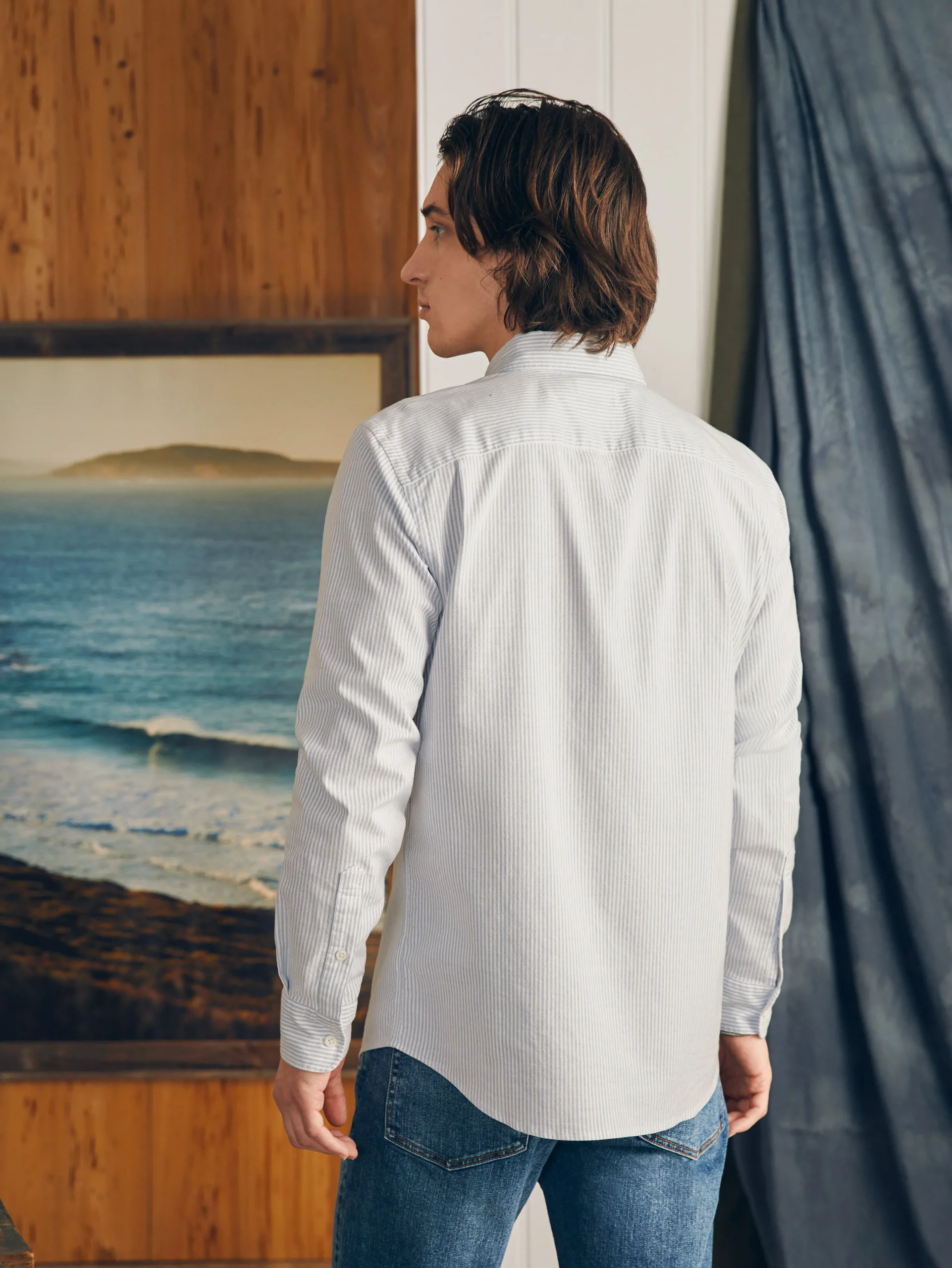 Shirts^Faherty Brand Supima Oxford Shirt - Classic Stripe