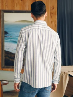 Shirts^Faherty Brand Supima Oxford Shirt - Coastal Skies Stripe