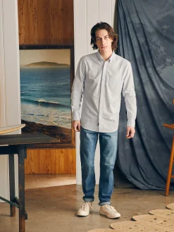 Shirts^Faherty Brand Supima Oxford Shirt (Tall) - Classic Stripe