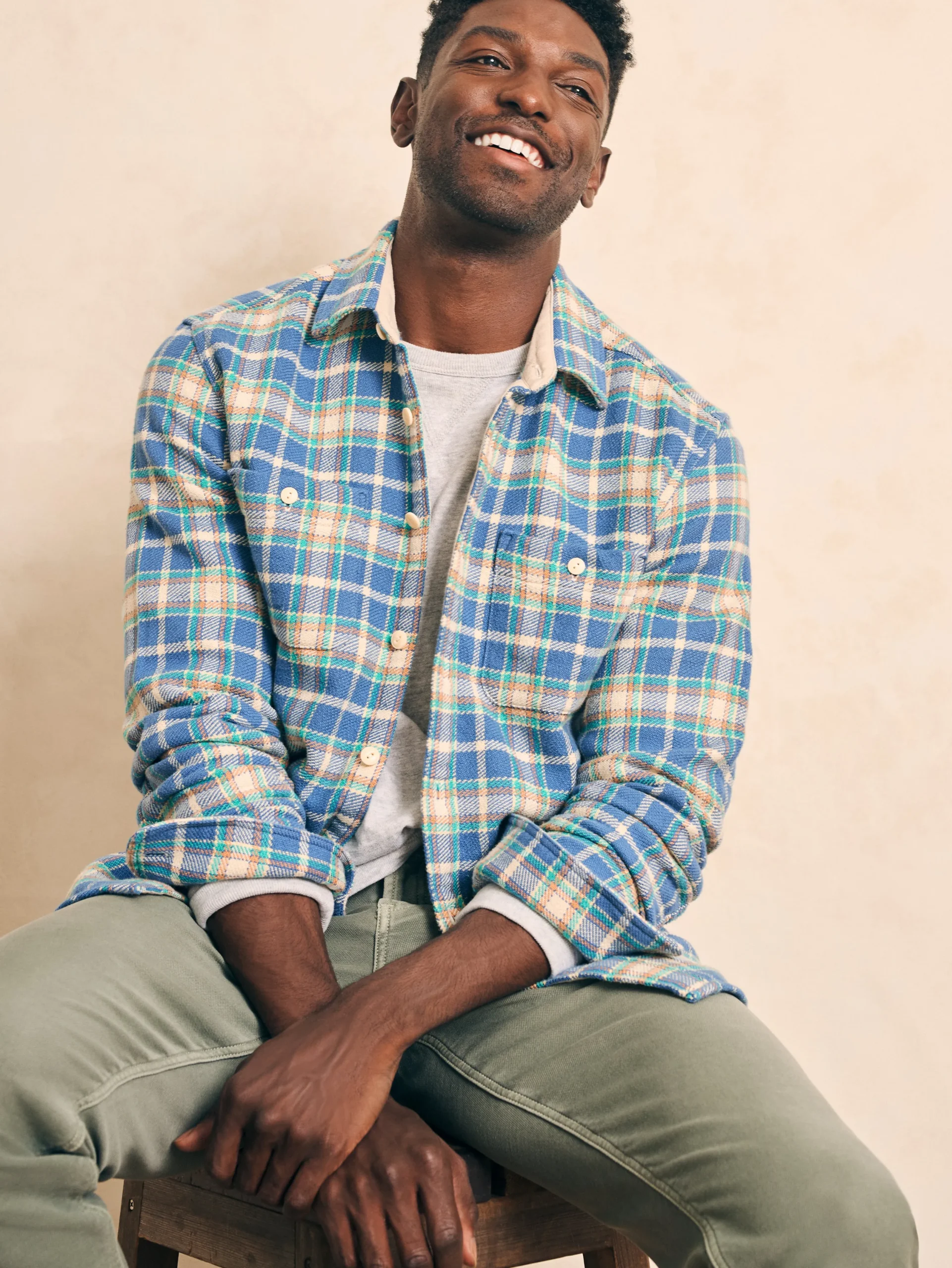 Shirts^Faherty Brand Surf Flannel - Landing Point Plaid
