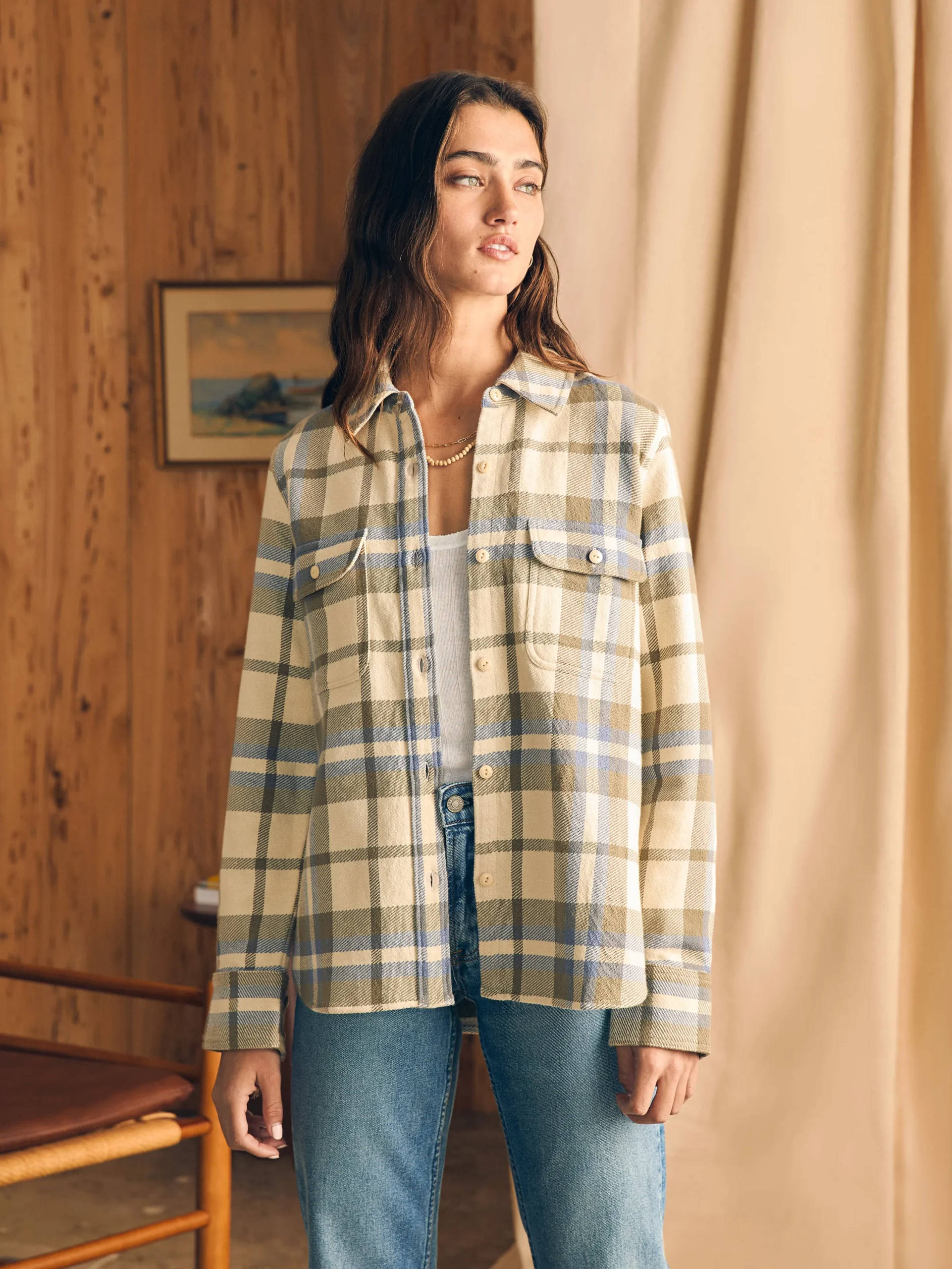 Shirts & Tops^Faherty Brand Surf Flannel - Ocean Trek