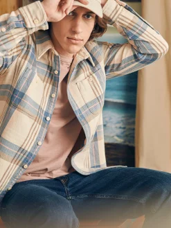 Shirts^Faherty Brand Surf Flannel - Spring Evening