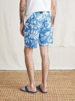 Swim^Faherty Brand Surfrider Sunwashed Boardshort - Sky Floral