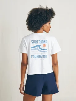 T-Shirts^Faherty Brand Surfrider Sunwashed Cropped Tee - White