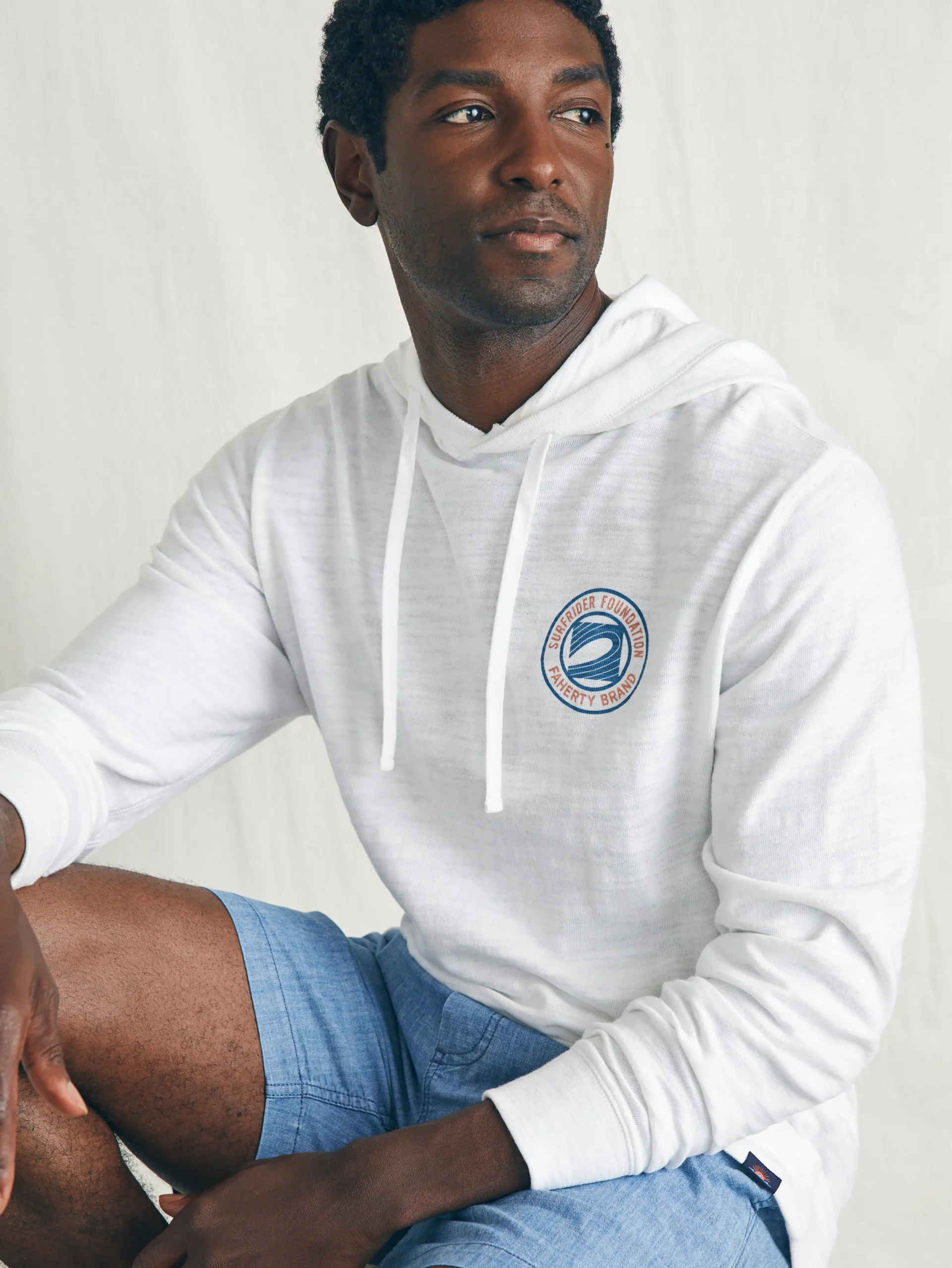 Hoodies & Sweatshirts^Faherty Brand Surfrider Sunwashed Slub Hoodie - White
