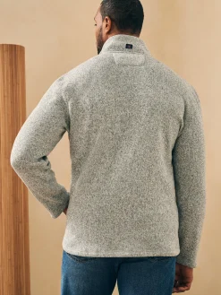 Sweaters|Hoodies & Sweatshirts^Faherty Brand Sweater Fleece Full Zip - Light Granite