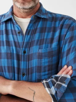 Shirts^Faherty Brand The Reversible Shirt - Cobalt Nights Buffalo
