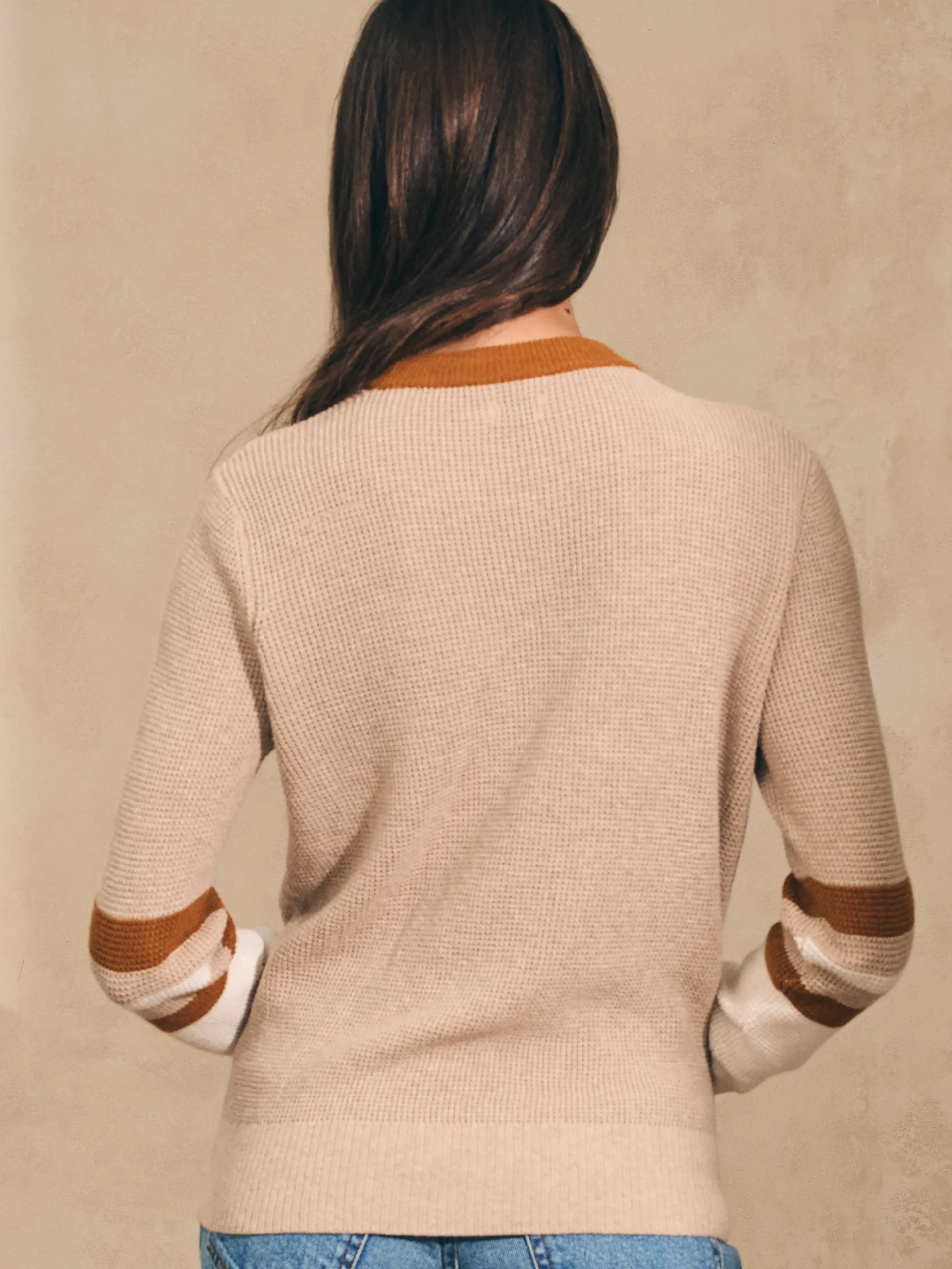 Sweaters^Faherty Brand Throwback Crew - Oat Varsity