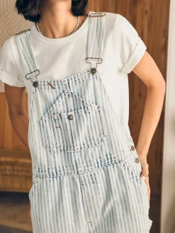 Dresses|Overalls & Jumpsuits^Faherty Brand Topsail Straight Leg Overall - Railroad Stripe