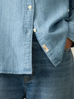 Shirts & Tops^Faherty Brand Tried & True Chambray Shirt - Mid Wash
