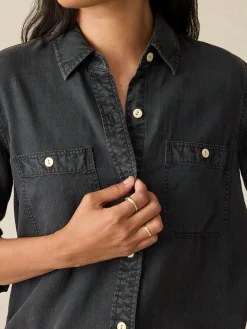 Shirts & Tops^Faherty Brand Tried & True Chambray Shirt - Durango Black