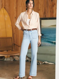 Shirts & Tops^Faherty Brand Tried & True Chambray Shirt - Peach Whip