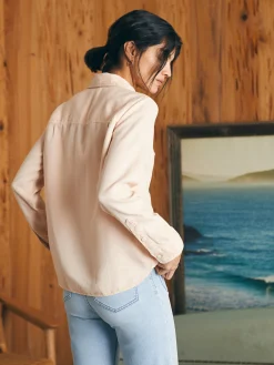 Shirts & Tops^Faherty Brand Tried & True Chambray Shirt - Peach Whip