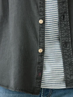Shirts^Faherty Brand Tried & True Chambray Workshirt - Durango Black