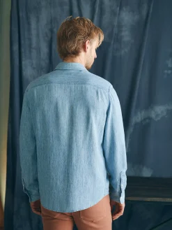 Shirts^Faherty Brand Tried & True Chambray Workshirt - Vintage Indigo