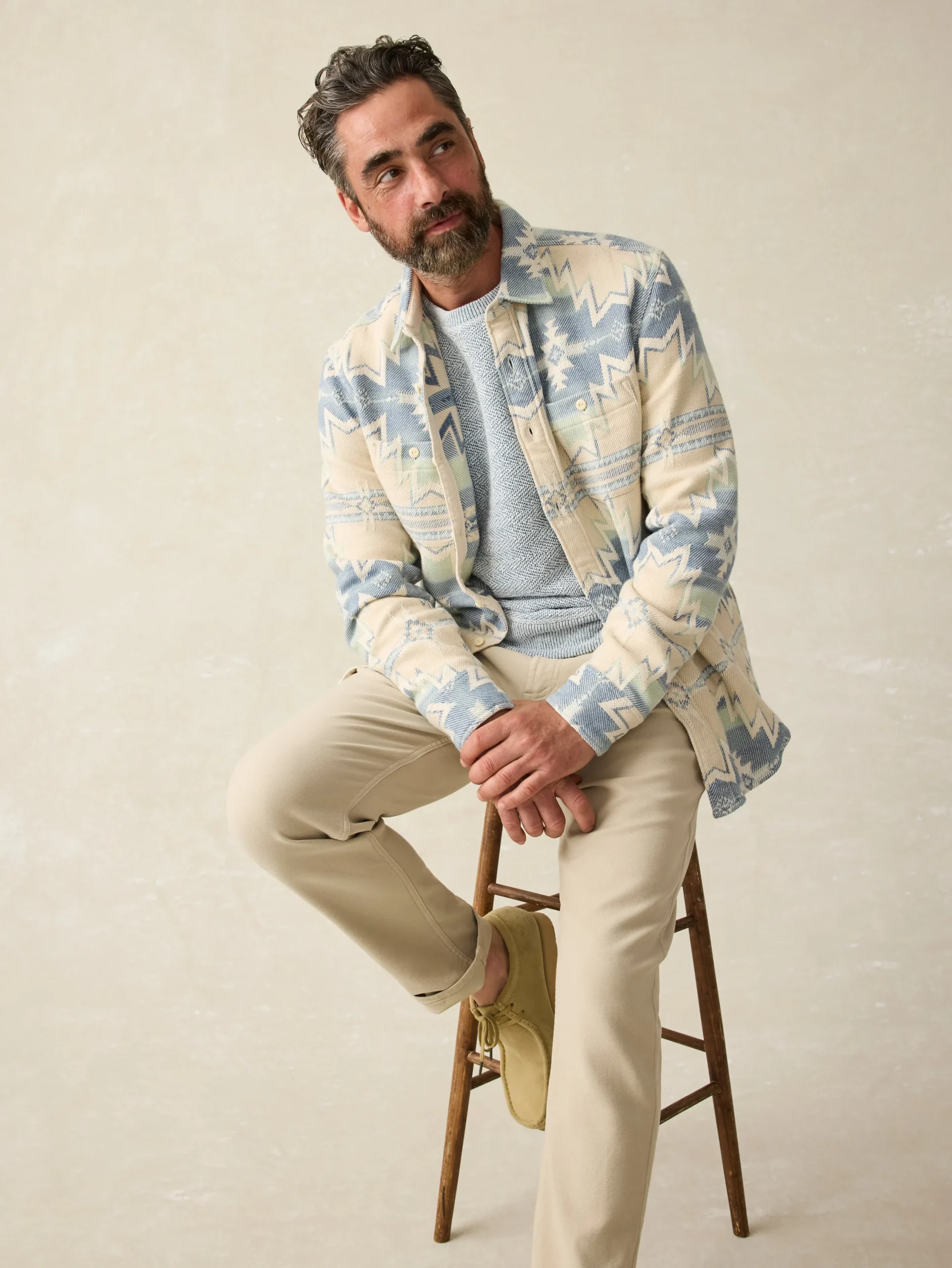 Hoodies & Sweatshirts|Lounge^Faherty Brand Crew - Whitewater