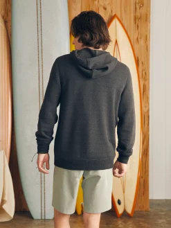 Hoodies & Sweatshirts|Lounge^Faherty Brand Whitewater Full Zip Hoodie - Washed Black