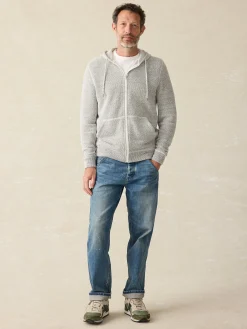 Hoodies & Sweatshirts|Lounge^Faherty Brand Whitewater Full Zip Hoodie (Tall) - Grey Shell Loop