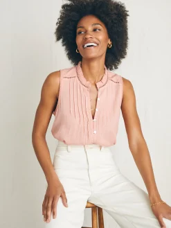 Shirts & Tops^Faherty Brand Willa Sleeveless Top - Rosette